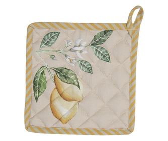Višebojna kuhinjska krpa od pamuka s uzorkom limuna, 20x20 cm