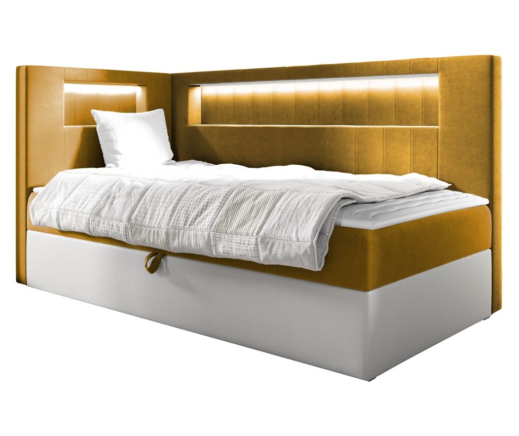 Pat matrimonial Junior Ribezo 3 90x200 - Stanga