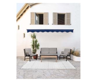 Fotoliu de grădină, culoare gri, 600203 - Gri