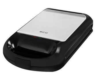 Sandwich maker grill ECG S 4310, 1200 W, 3 tipuri de placi interschimbabile 23 x 23 cm, unghi deschidere 105°
