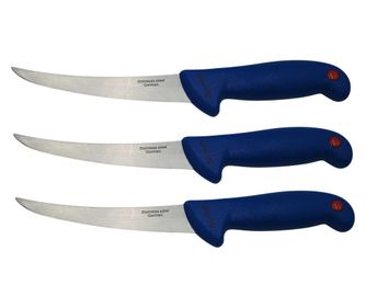 Komplet treh rezbarskih nožev IdeallStore, Chef's Blade, nerjaveče jeklo, 30 cm, modra