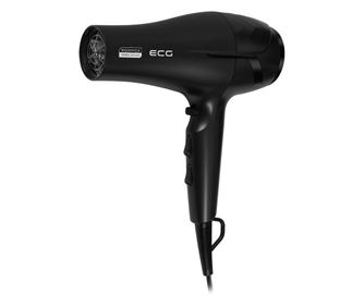 Uscator de par cu ionizare ECG Modifica Nera Grande+, 2200 W, 2 viteze, 3 niveluri de temperatura, difuzor, negru