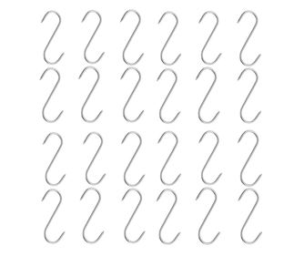Set 24 kavljev za dimljenje mesa, IdeallStore® Butcher Shop, 17 cm, nerjaveče jeklo