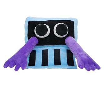 IdeallStore Roblox Backrooms plišasta igrača, Pixel Entity, 30 cm, modra