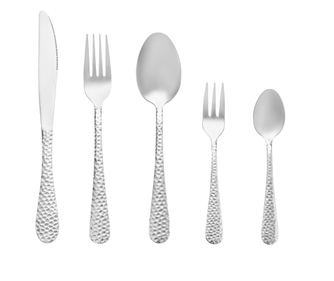 Set tacamuri inox, 30 piese, 6 persoane, AMBITION Bubble