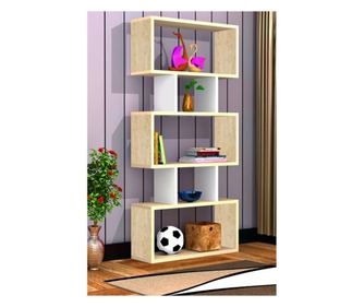 Raft de perete Shelfie Lona - Banu, 130 x 60 x 20 cm, Alb