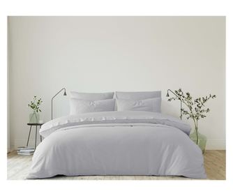 Dvojni komplet posteljnine, Majoli Bahar Home Collection, 100% bombaž z čipkasto vezenino, 4 kosi (prevleka za odejo 200x220 cm,