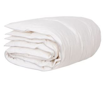 Pilota vara, Poohy, Grand Lux Summer, 200x200 cm, 100% puf gasca, 100% bumbac, Antialergic, Alb, FP 850 cuin, 65 g/mp