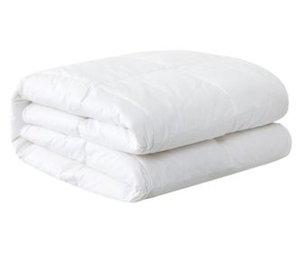 Pilota primavara toamna, Poohy, Silver All Seasons, 150x210 cm, 60% puf rata, 100% bumbac, Antialergic, Alb, 150 g/mp
