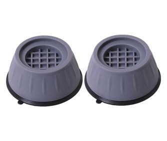 Komplet 4 protiudarnih nosilcev za pralni stroj IdeallStore, trda plastika, temno sive barve