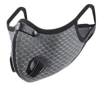 Masca Sport 2 Valve pentru Copii, cu Filtru de Carbon, Gri