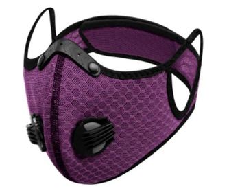 Masca Sport Valva, cu Filtru de Carbon, Mov