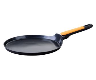 Тиган за палачинки Fackelmann Soft Collection 688624, 28 см, Незалепващо покритие, Индукция, Мека дръжка, Черен