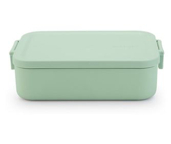 Кутия за храна Brabantia Make&Take 1006282, 1.1 л, Закопчалки, Без BPA, Зелен