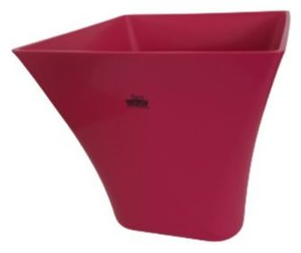 Διακοσμητική Γλάστρα Carre, Vasar, Τετράγωνη, Εσωτερικού/Εξωτερικού Χώρου, Raspberry, 28 x 28 x 26 cm