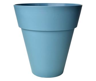 Dallas Διακοσμητική Γλάστρα, Vasar, Στρογγυλή, Μπλε Ναυτικό, με Πιατάκι, Εσωτερικού/Εξωτερικού Χώρου, 48 L, 47 x 49 cm