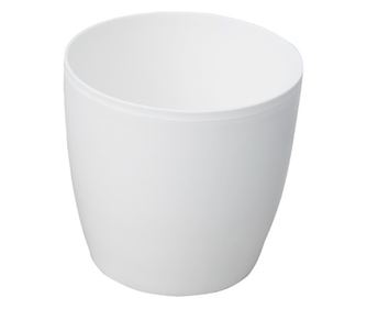 Ares Διακοσμητική Γλάστρα, Vasar, Στρογγυλή, Λευκή, Εσωτερικού/Εξωτερικού Χώρου, 1 L, 14 x 13 cm