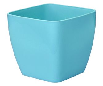 Enio Διακοσμητική Γλάστρα, Vasar, Τετράγωνη, Τιρκουάζ, Εσωτερικού/Εξωτερικού Χώρου, 3 L, 16 x 15 cm