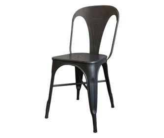 Scaun dining negru din fier Factory