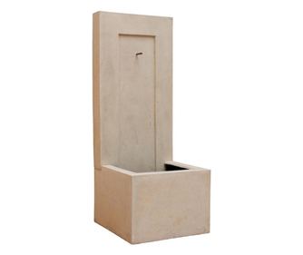 Fantana decorativa de gradina, din piatra si rasina, Minimalist