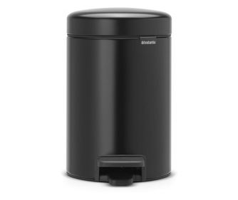 Brabantia NewIcon 649001 pedálos szemetes, 3 l, Soft Close, csúszásgátló talp, fekete