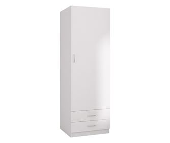 Dulap Mara, 200x50x50 cm, Culoare Alb ,Material Pal 18mm