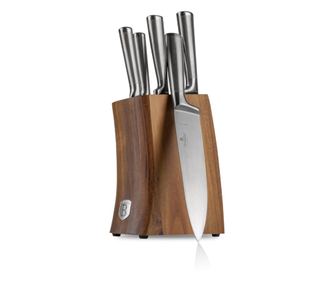 Set cutite 6 piese cu stativ lemn Berlinger Haus BH 3124 6
