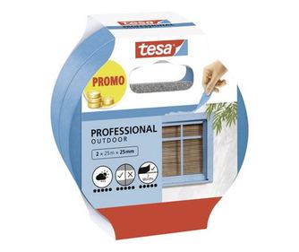 Tesa Professional Outdoor (56214-00000-03) Festő védőszalag Kék (H x Sz) 50 m x 25 mm 2 db