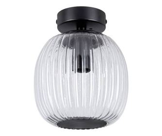 Lampa sufitowa Paulmann Oprawa sufitowa łazienkowa RUYA E14 max.20W IP44 230V czarny matowy / szkło