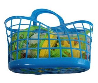 Mochtoys Homokozókészlet strandkosárban, 7 részes - fiús, többféle (11100)
