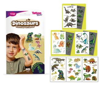 TyToo Dinoszauruszos tetoválás matrica szett 40db / csomag (TY50270)