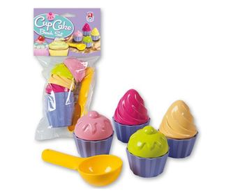 Androni Giocattoli Cup Cake muffinkészítő 9 részes homokozó csomag (3401-0000)