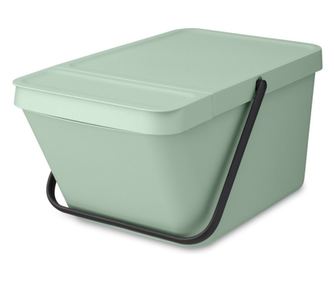 Кош за разделно събиране на боклук Brabantia Sort&Go 1006311, 20 л, Подреждане един върху друг, Светлозелен