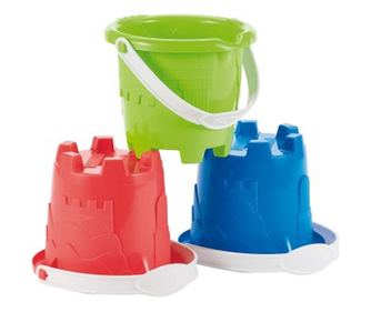 Écoiffier: Vár alakú homokozóvödör - többféle, 12 cm (7600000609)
