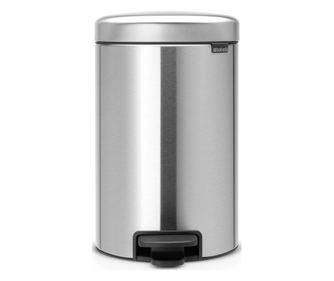 Кош за боклук с педал Brabantia NewIcon 649031, 12 л, Плавно затваряне, Противоплъзгаща основа, Устойчив на пръстови отпечатъци,