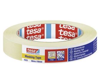 Tesa STANDARD (04323-00040-00) Krepp szalag krepp Bézs (H x Sz) 50 m x 19 mm 1 db