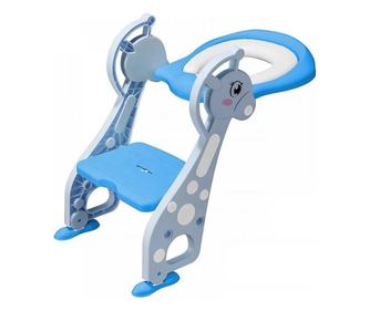 Reductor pentru toaleta cu colac si scarita culoare bleu