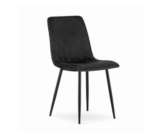 Set 4 Scaune Bucatarie/Dining Gabe Catifea Neagru