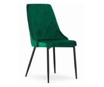 Καρέκλα Valora IMOLA Σκούρο Πράσινο Βελούδο, Μοντέρνος Σχεδιασμός για Σαλόνι