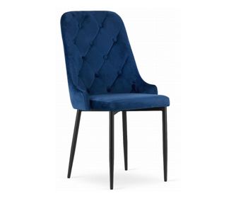 Set 4 Scaune Bucatarie/Dining Millan Catifea Albastru