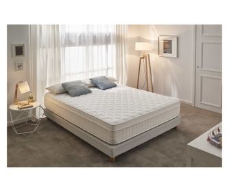 Saltea Arcurile inserate - Moonia - Box Spring Premier, 30cm, 160x190cm - Color Alb - Fermitate ridicata