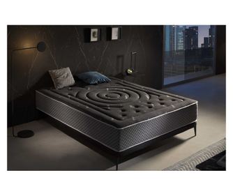 Saltea Viscosoft - Moonia - Premium Black Multizone, 27cm, 135x190cm - Color Negru - Fermitate Medie