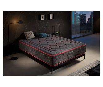 Saltea Viscoelastic - Moonia - Hexaflex Moon, 27 cm, 135x200cm - Visco - Color Negru - Fermitate Medie