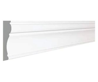 Plinta decorativ din duropolimer 70 mm Alb, D 107