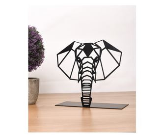 Bibelou de birou elefant negru 21 x 21 cm