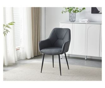 Стол WHITE 57x60x86 см Комплект 2 тъмносиви