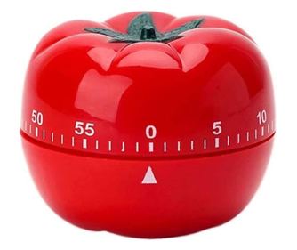 Cronometru mecanic de bucatarie forma de rosie, 60 de minute, 6.3 x 4.5 cm, material ABS, rosu