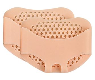 Set 2 Branturi cu Gel, pentru Metatarsiene, Pernute din Silicon Gel, Universale, Separator Corectie Pozitie Degete Picior, Crem