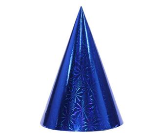 Set 6 Coifuri Metalizate, pentru Petrecere, Tematica Aniversare, Albastru