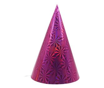 Set 6 Coifuri Metalizate, pentru Petrecere, Tematica Aniversare, Roz
